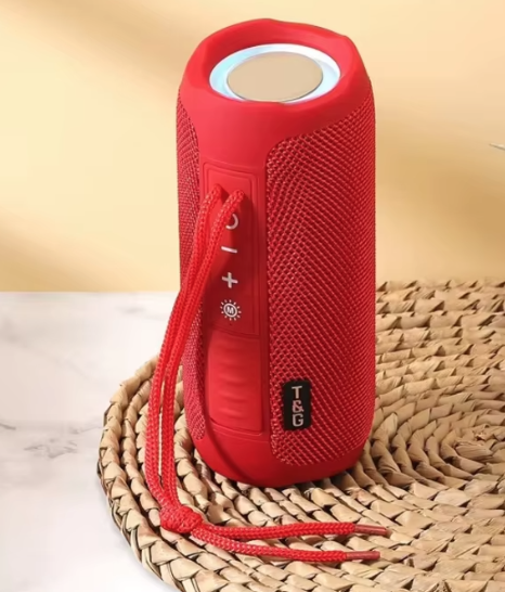 TG227 Portable Outdoor Waterproof Wireless Speaker Mini Bass Subwoofer Column Speaker RGB tf Card FM Radio Support