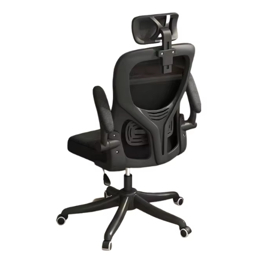 Executive office chair headrest new design height adjustable rotating ergonomic mesh chair, modern slanted reclining chair