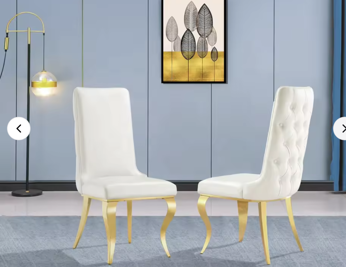 Wholesaler modern luxury restaurant table and chair tableware set, with 6 chairs and dining table