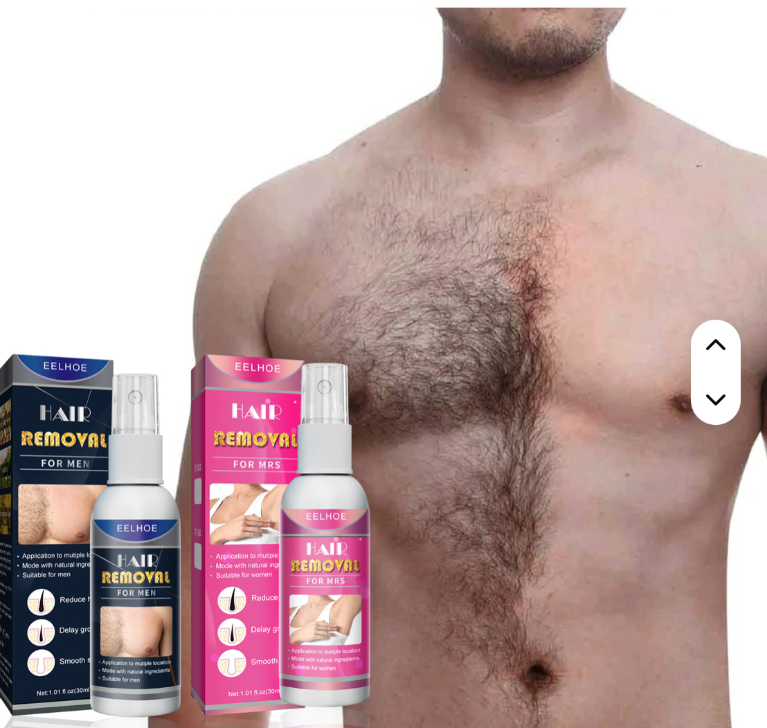 Depilatory cream spray armpit and private parts for light hair removal without pain