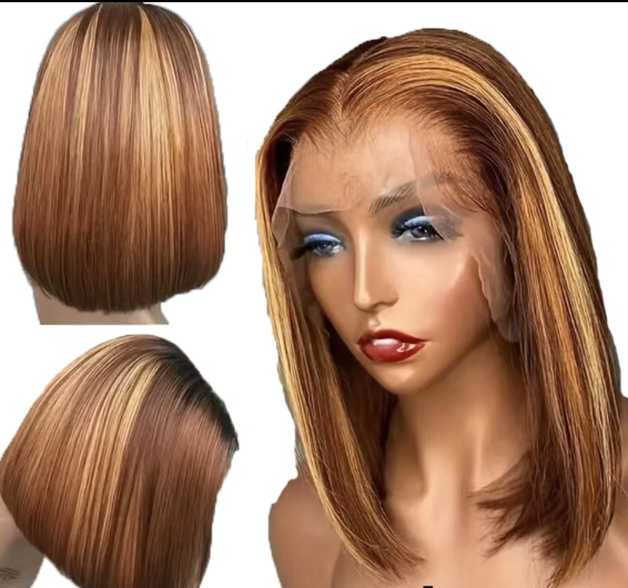 10-inch women's multi-style short straight. Brazilian wig style