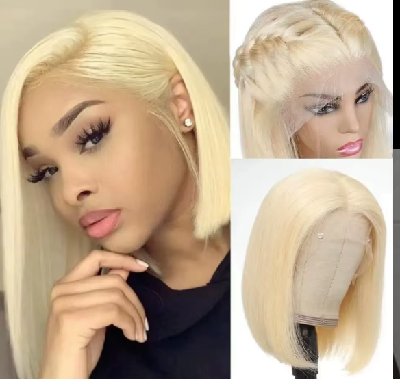 10-inch women's multi-style short straight. Brazilian wig style 