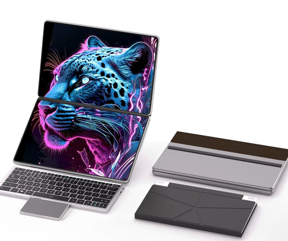 Original Device Manufacturer 14-inch Dual-Screen Touch Laptop, Intel Celeron N150 CPU 16GB Memory 1TB Smart SSD English IPS Win 11 Customizable DIY