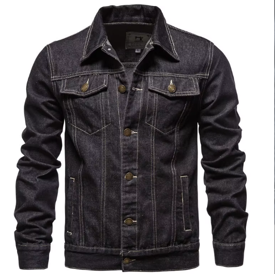 2025 New Spring Autumn Winter Men's Denim Jacket Style Casual Youth Trendy Workwear Men's Denim Coat