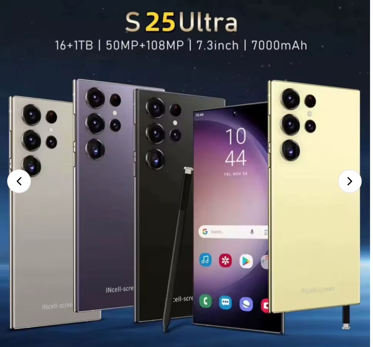 High-quality S25 Ultra 16 + 1TB smartphone full display Android 14 large screen game mobile phone smartphone S25 Ultra