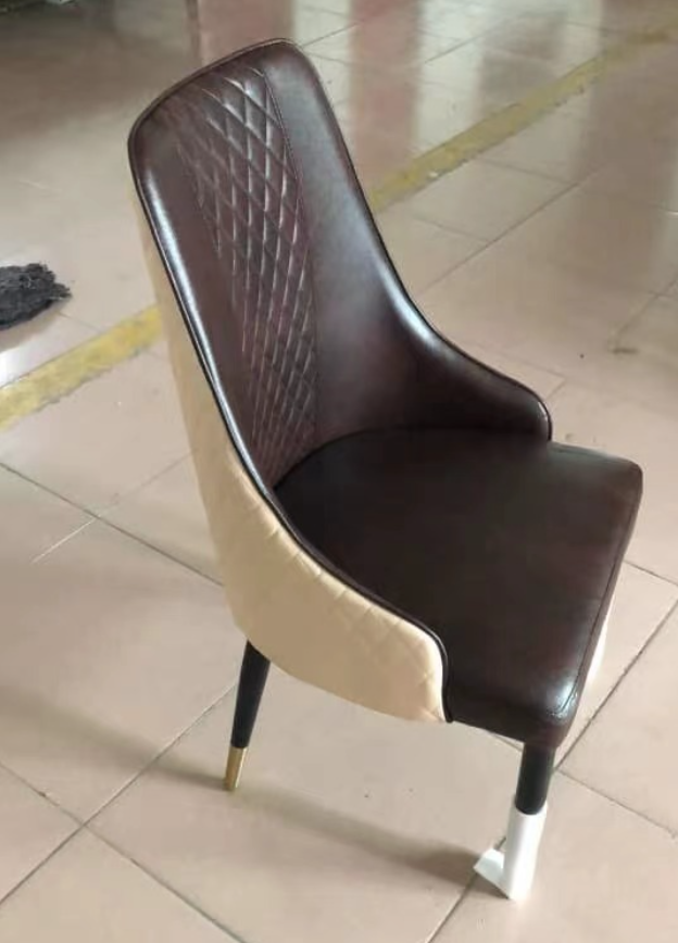 Stylish home furniture dining chair, with velvet seats and metal frame, modern design, suitable for home office and warehouse use