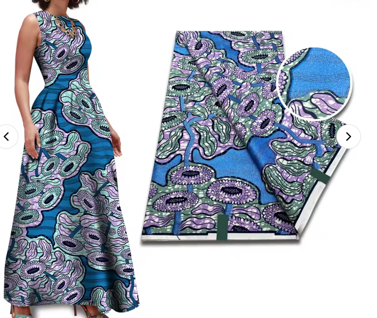 New 100% cotton super glitter African wax fabric