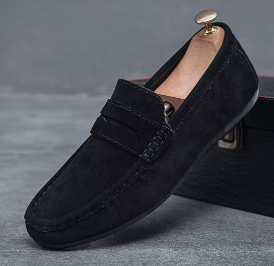 Men's Spring New Slip-on Casual Leather Shoes for Men