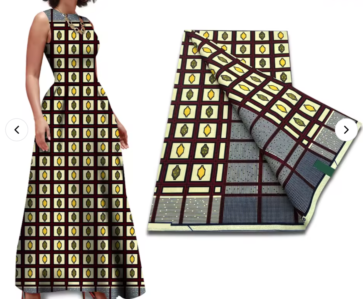 The new African wax printed fabric is 100% cotton printed and the real wax fabric