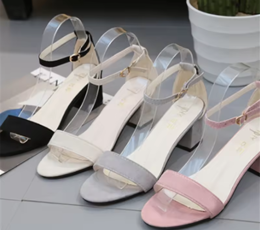 One-Strap fashion f High Heel for Women Toe Hollow Design for Summer Outdoor events