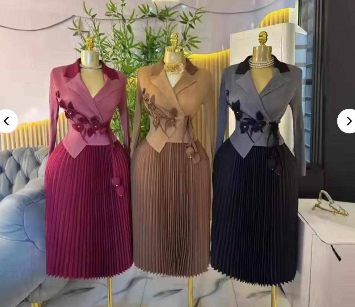 European, American and African cross-border fashion plus-size floor-standing A-shaped pants 100% polyester chiffon casual elegant women's clothing