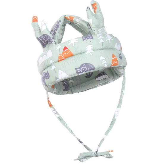 Baby 100% cotton safety head protection toddler helmet baby head protection baby helmet walking adjustable protective cap baby