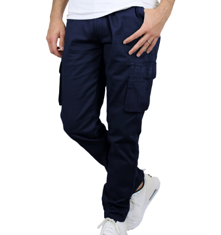 Men's Flex-Stretch Cotton Cargo Pants, 31-Inch Inseam - Comfortable and Durable