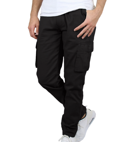 Men's Flex-Stretch Cotton Cargo Pants, 31-Inch Inseam - Comfortable and Durable