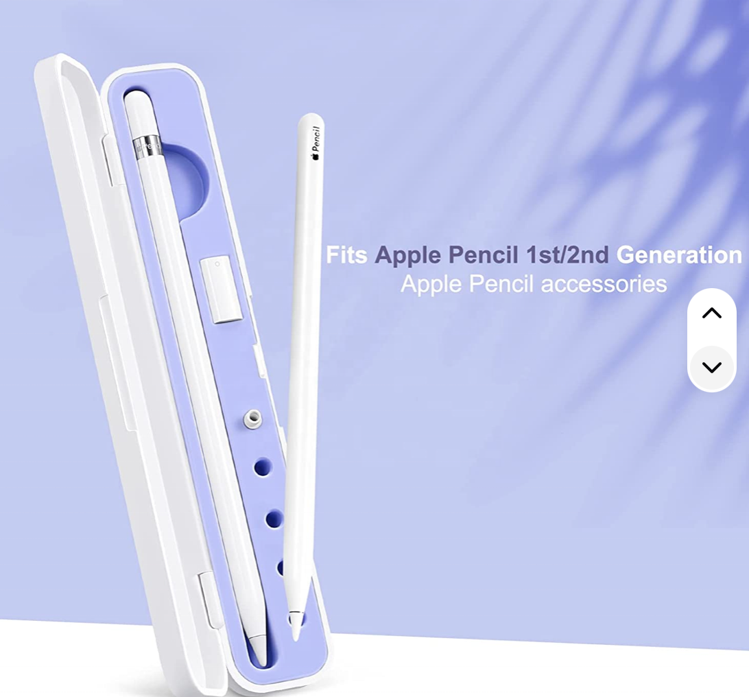 The second-generation Apple Pencil suitcase and the first-generation Apple Pencil storage box