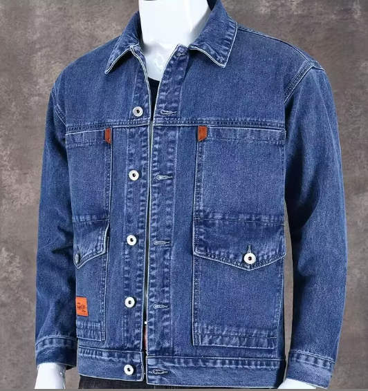 2025 New Spring Autumn Winter Men's Denim Jacket Style Casual Youth Trendy Workwear Men's Denim Coat