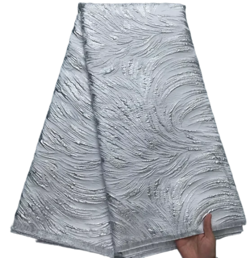 Wholesale brocade lace fabric brocade lace 2025 latest African gold-plated jacquard women's party dress.