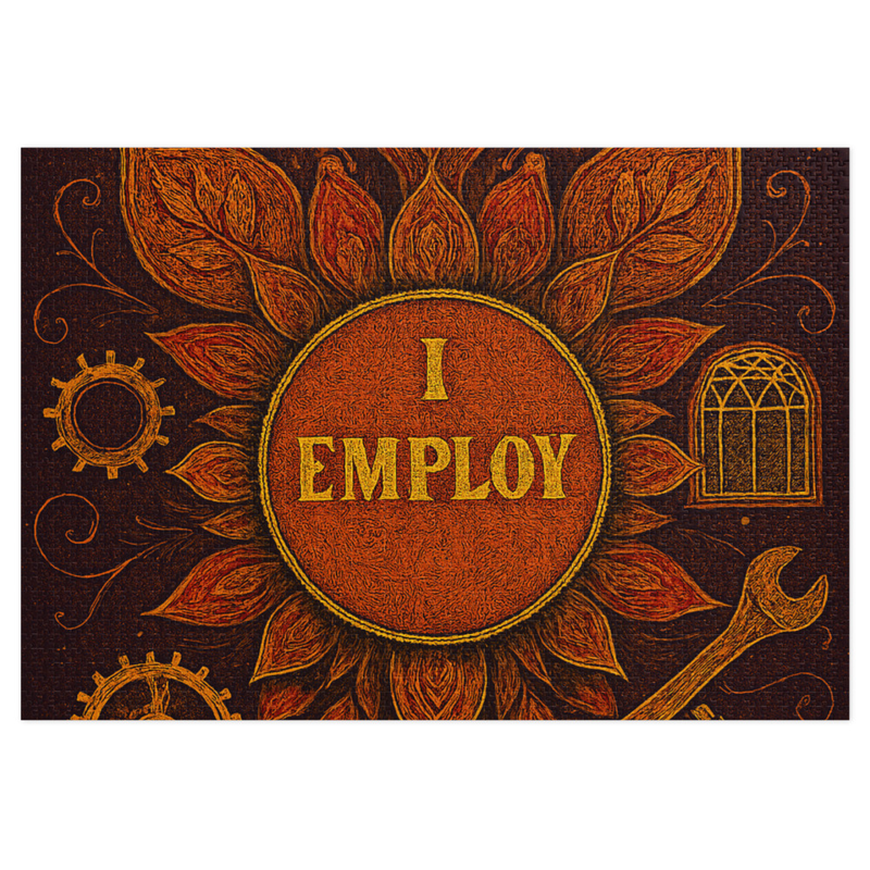 Jigsaw puzzle with tin