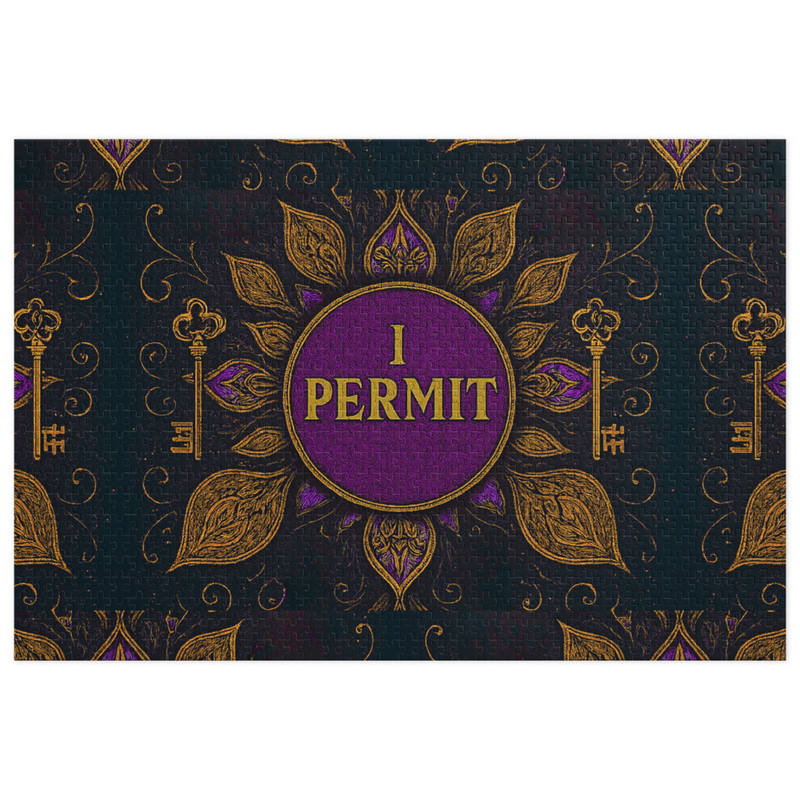 Jigsaw puzzle with tin