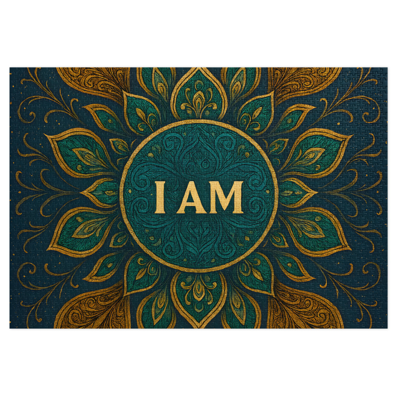 Jigsaw puzzle with tin