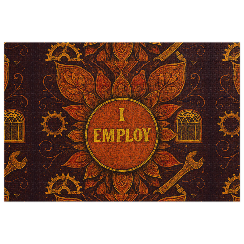 Jigsaw puzzle with tin