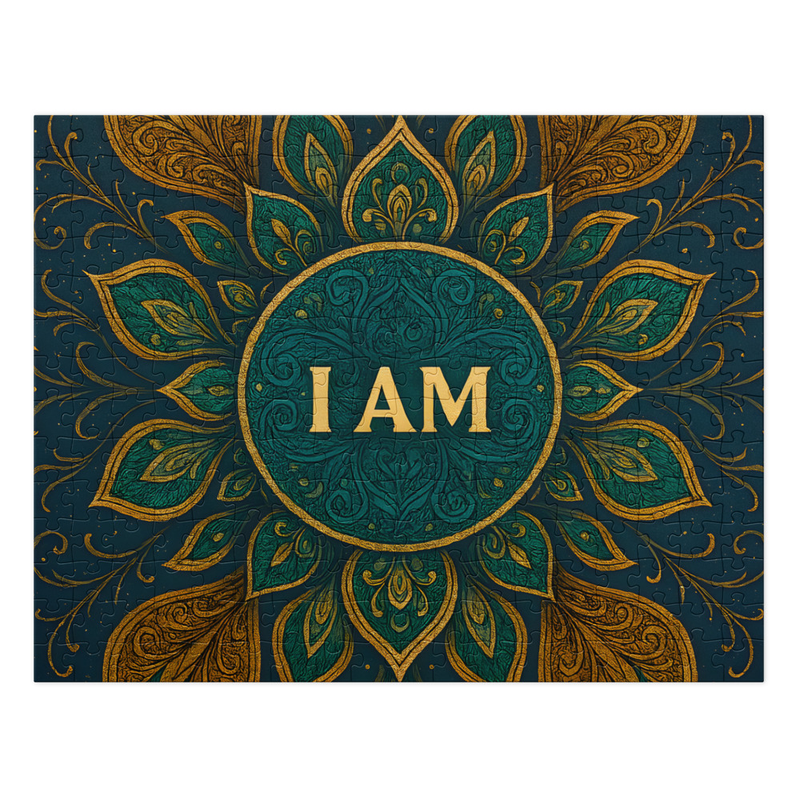 Jigsaw puzzle with tin