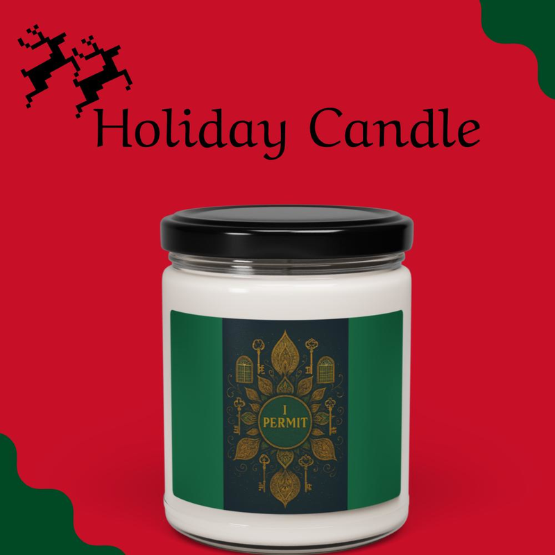 "I Permit" Scented soy candle