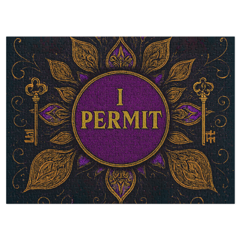 Jigsaw puzzle with tin