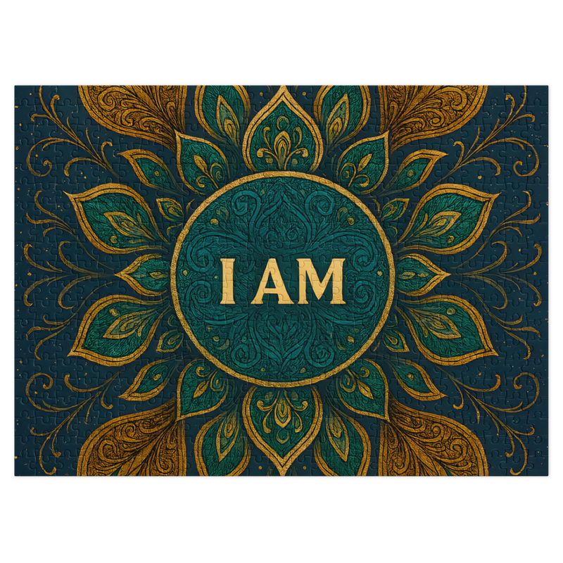 Jigsaw puzzle with tin