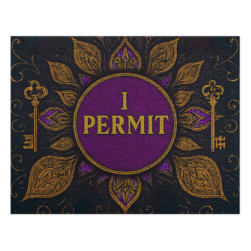 Jigsaw puzzle with tin