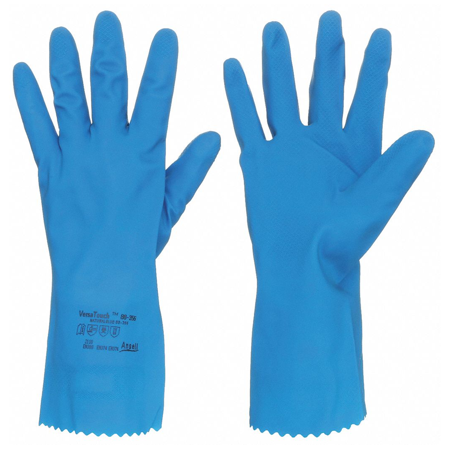Guante de látex natural azul Ansell 