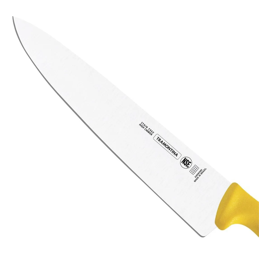 Cuchillo Para Carne 10" Amarillo Tramontina