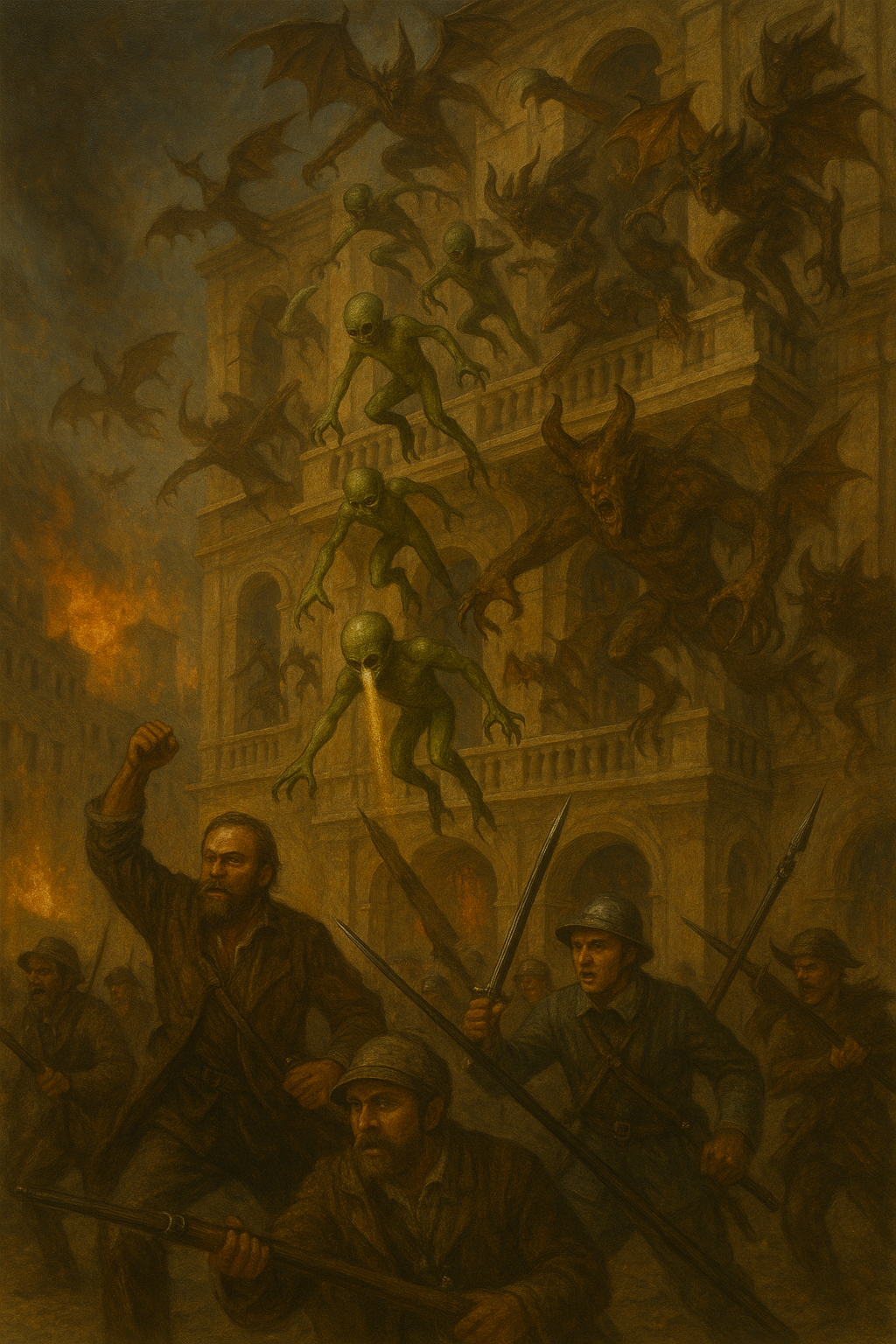 Fantasy Creature Art Print Wall-Paper