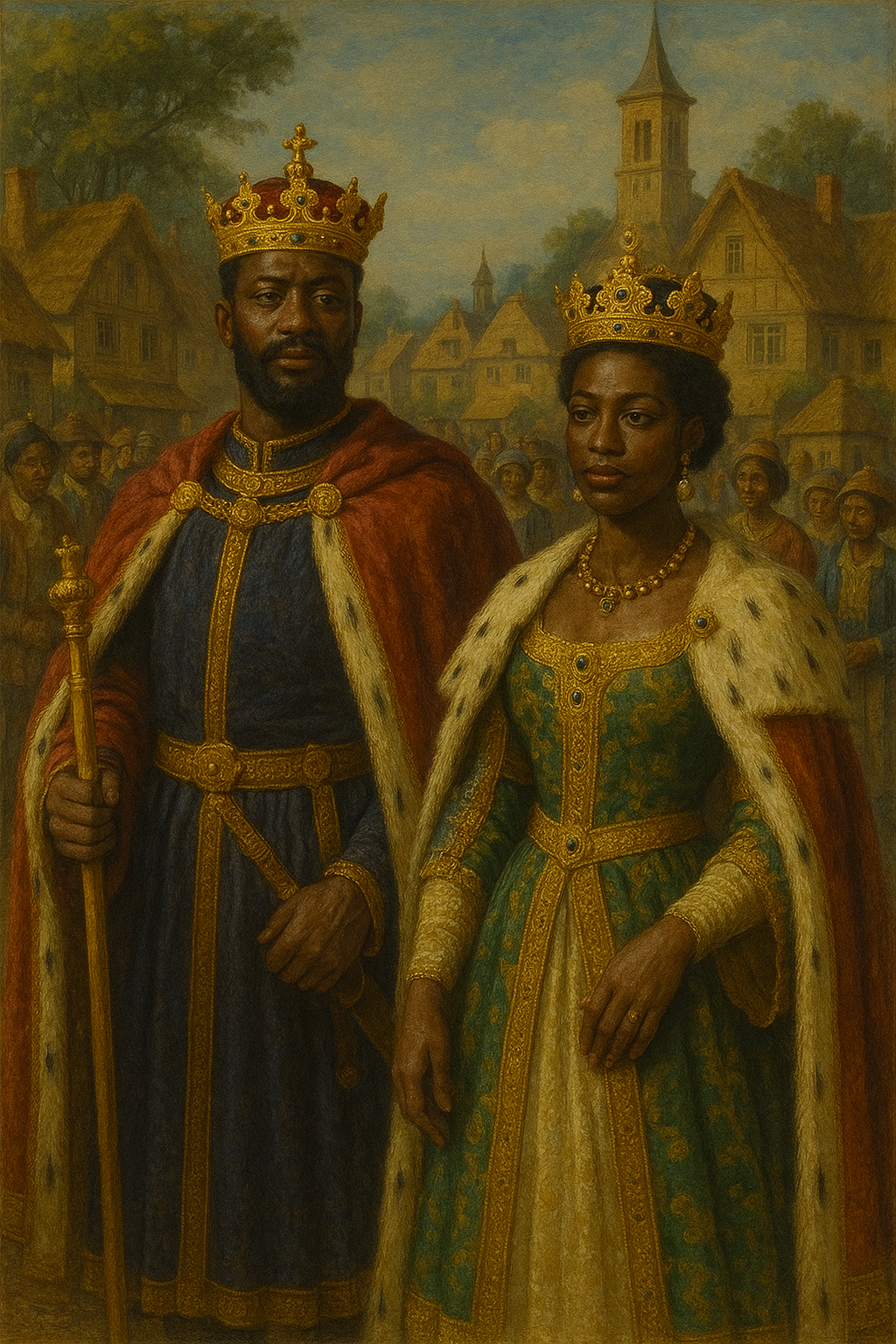 Regal King and Queen Costume Set