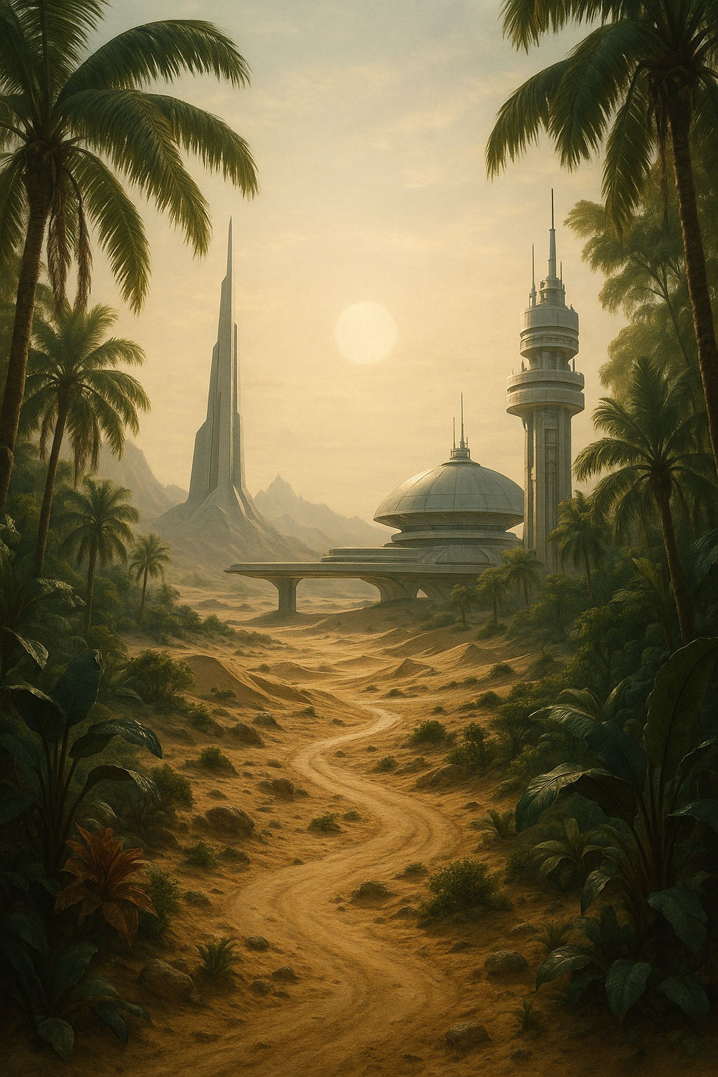 Futuristic Desert Research Station