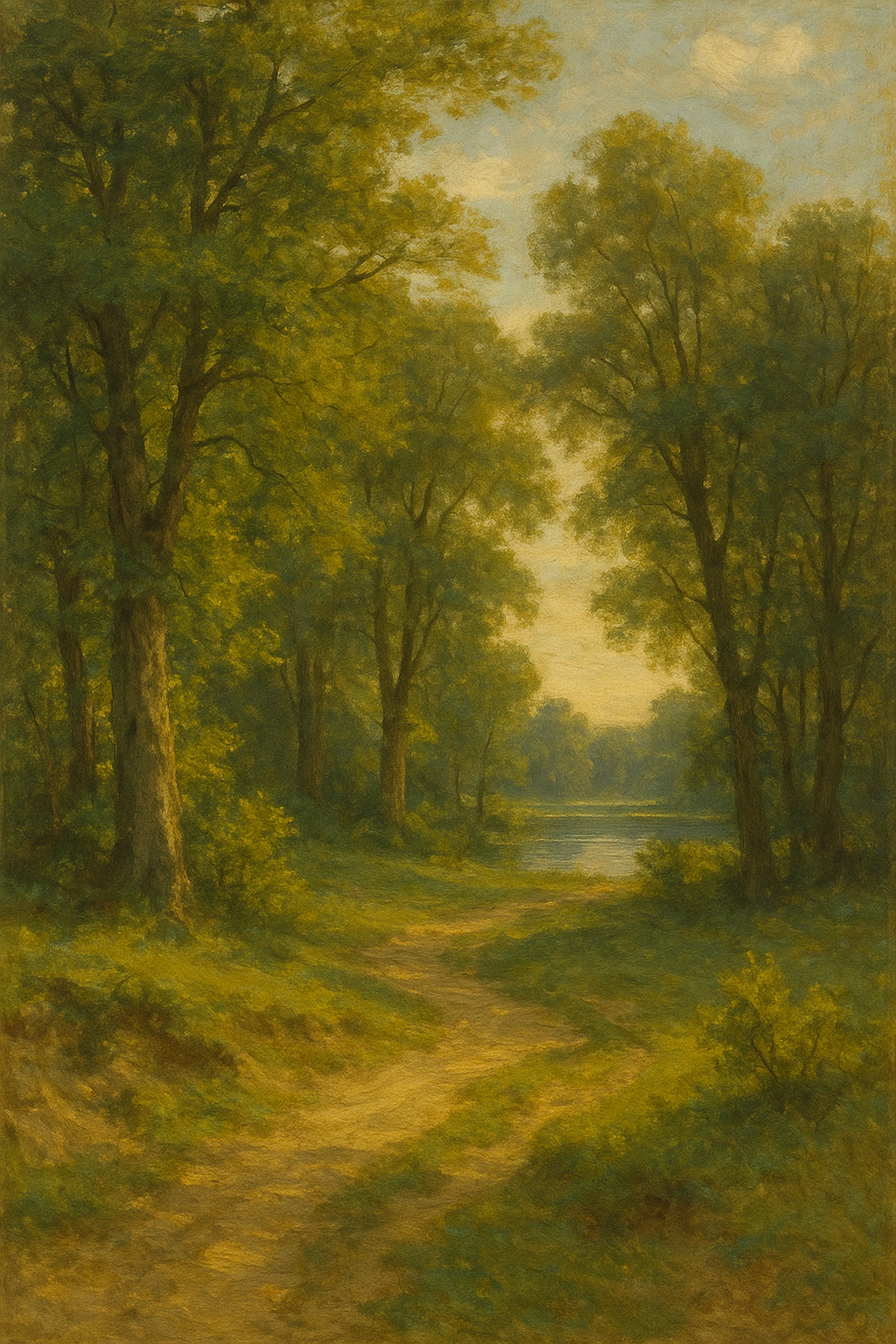 Scenic Forest Landscape Painting