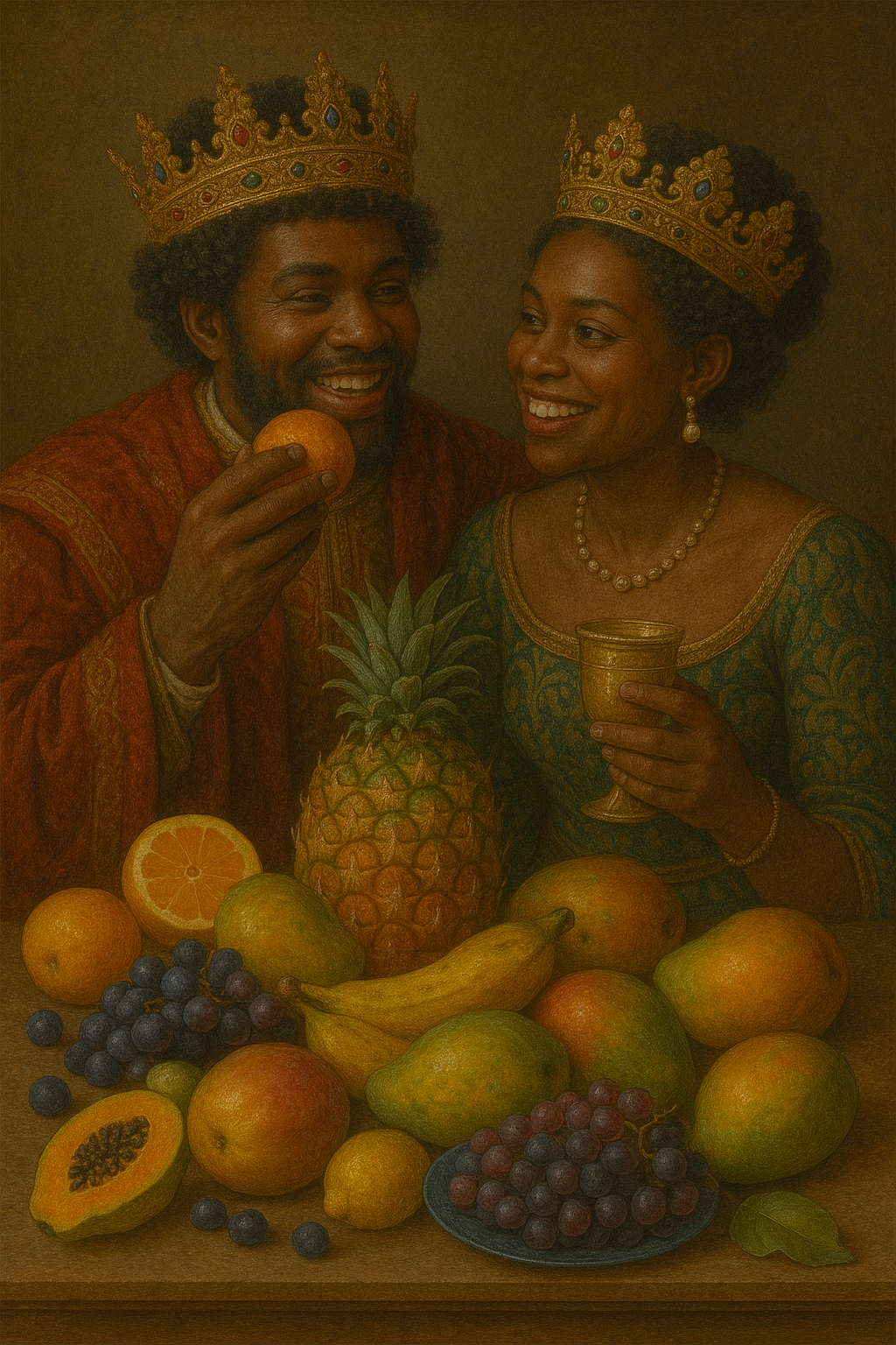 Assorted Tropical Fruit Collection Wall-Paper