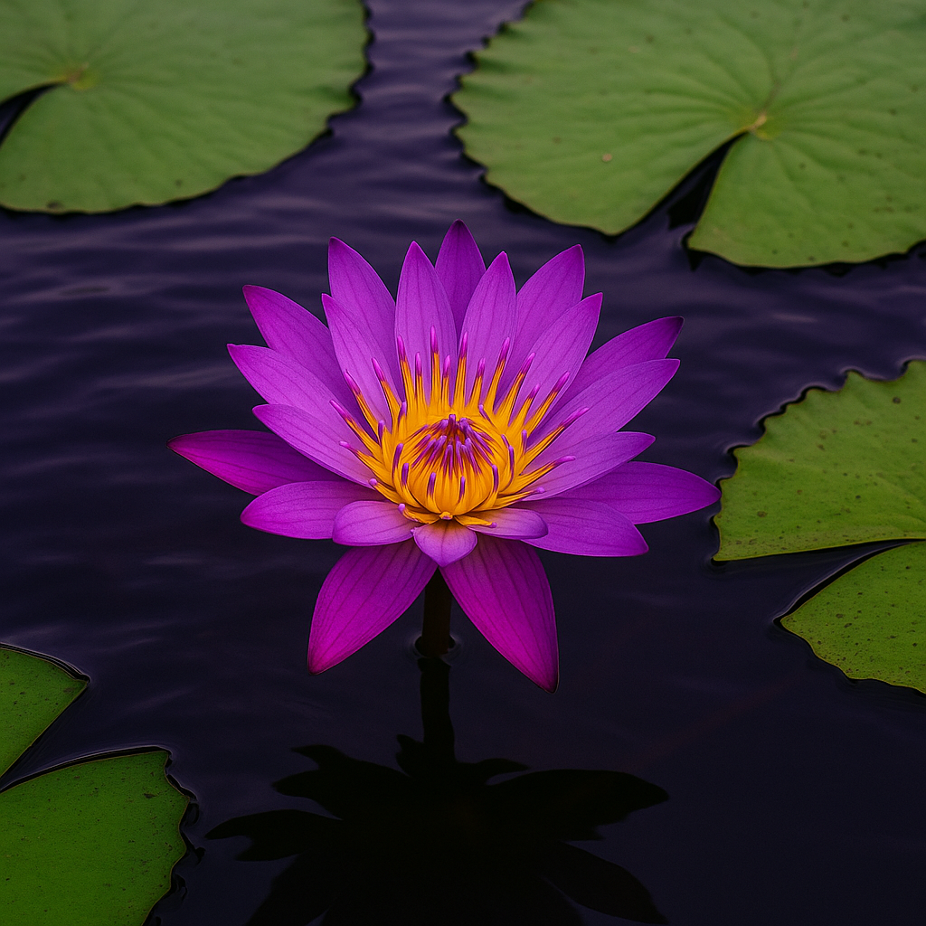 Purple Water Lily