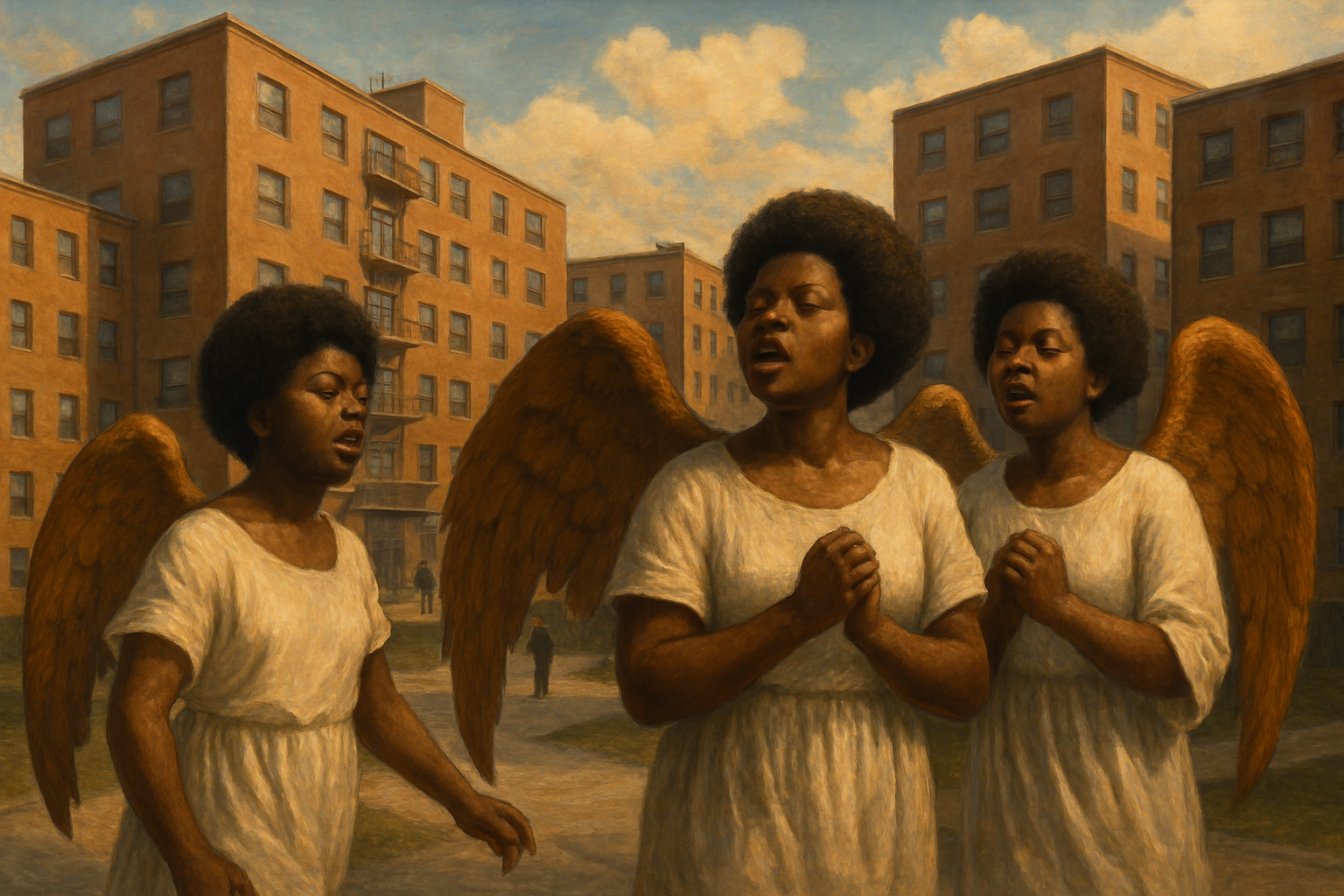 Angel Costumes Wall-Paper