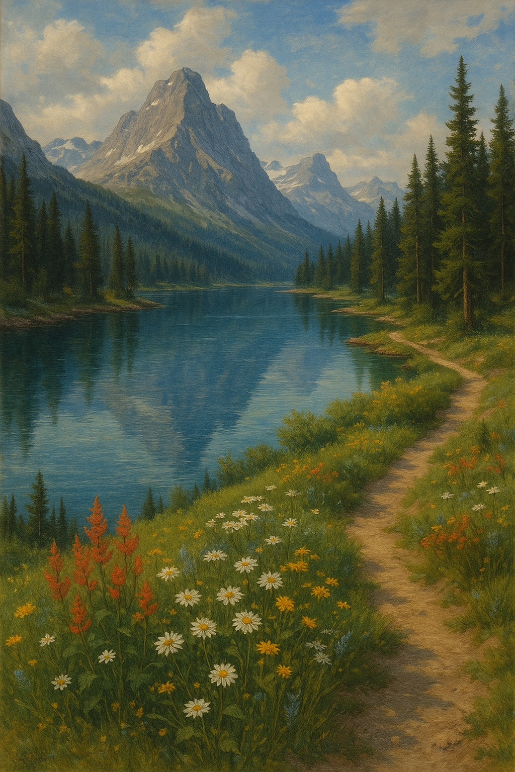 Mountain Landscape Painting