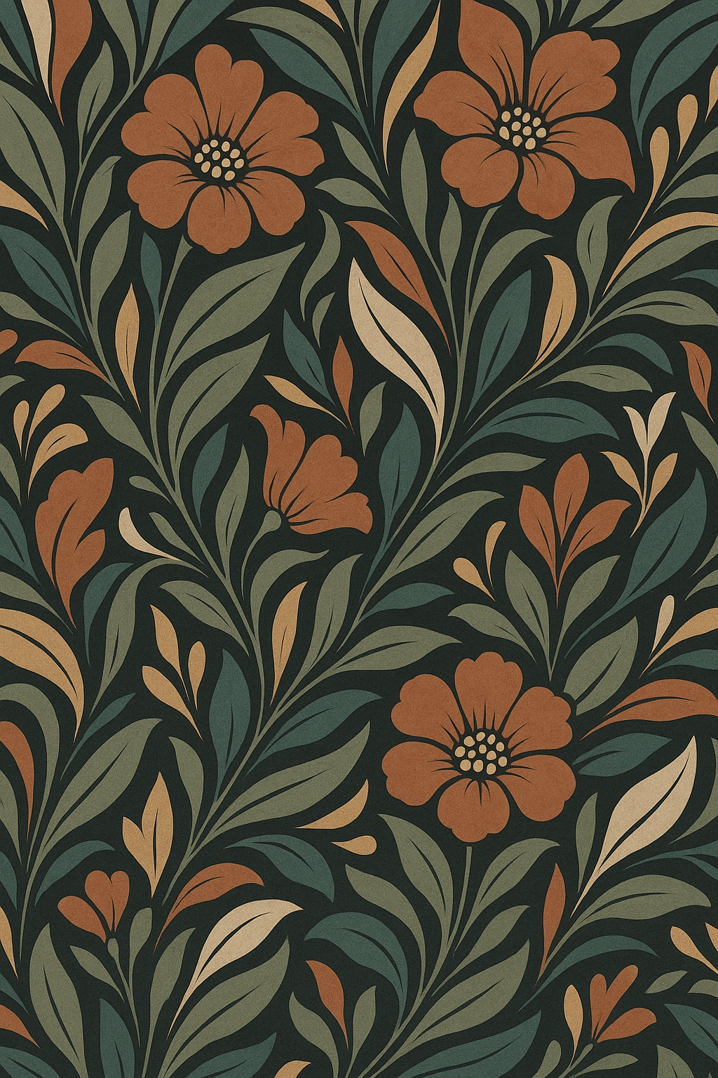Vintage Floral Wallpaper