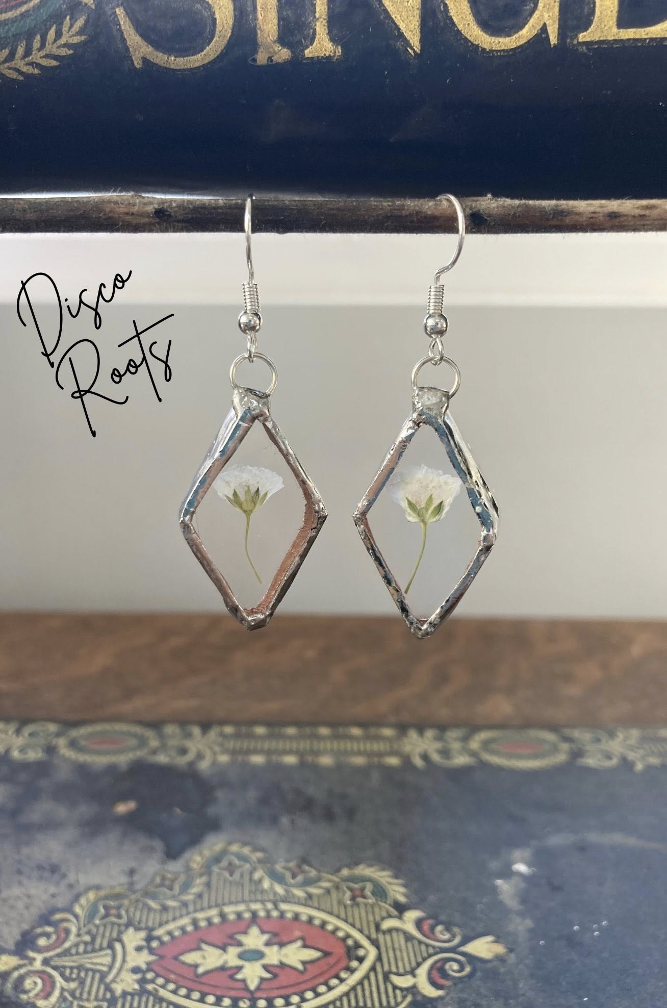 Suncatcher Diamond Stained Glass Earrings
