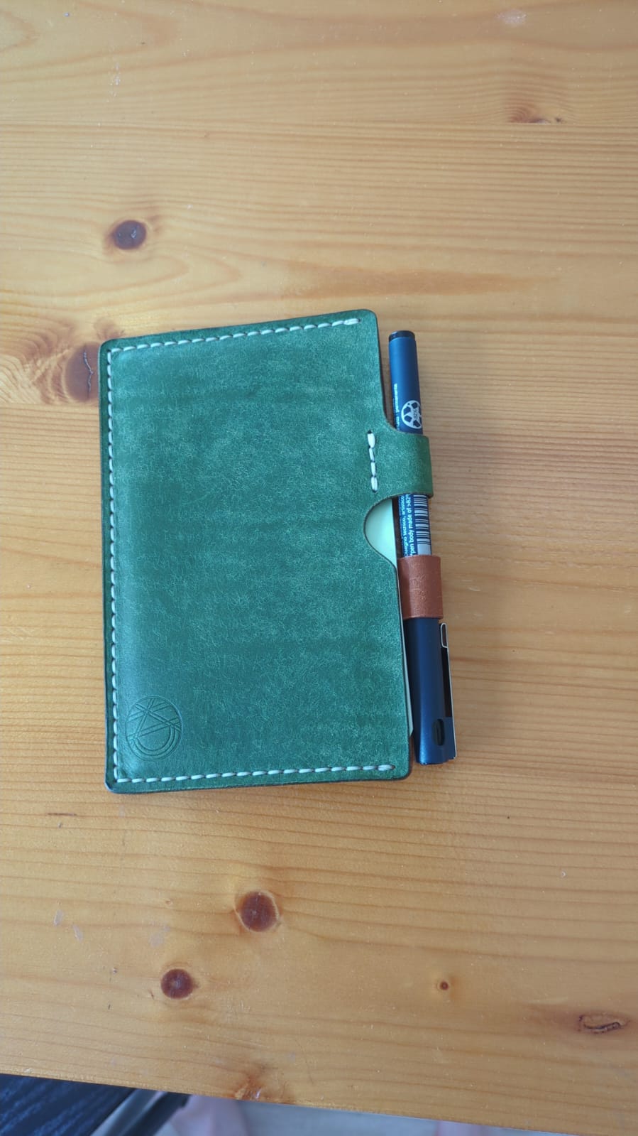 Two-Tone Leather Notepad Cover