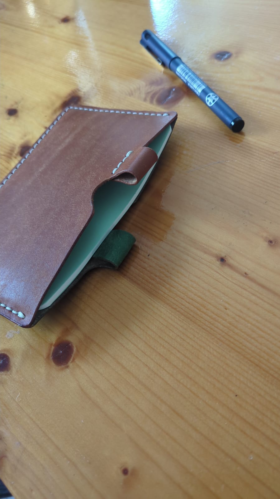 Two-Tone Leather Notepad Cover