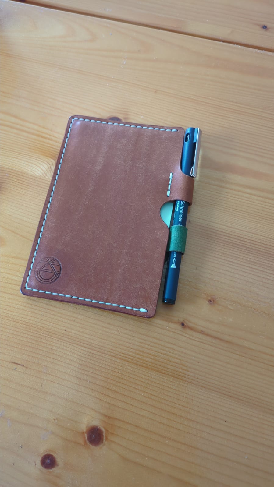 Two-Tone Leather Notepad Cover