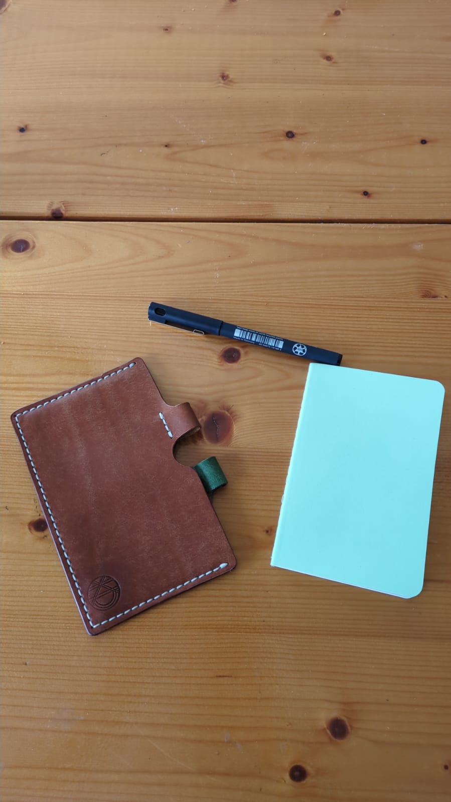 Two-Tone Leather Notepad Cover