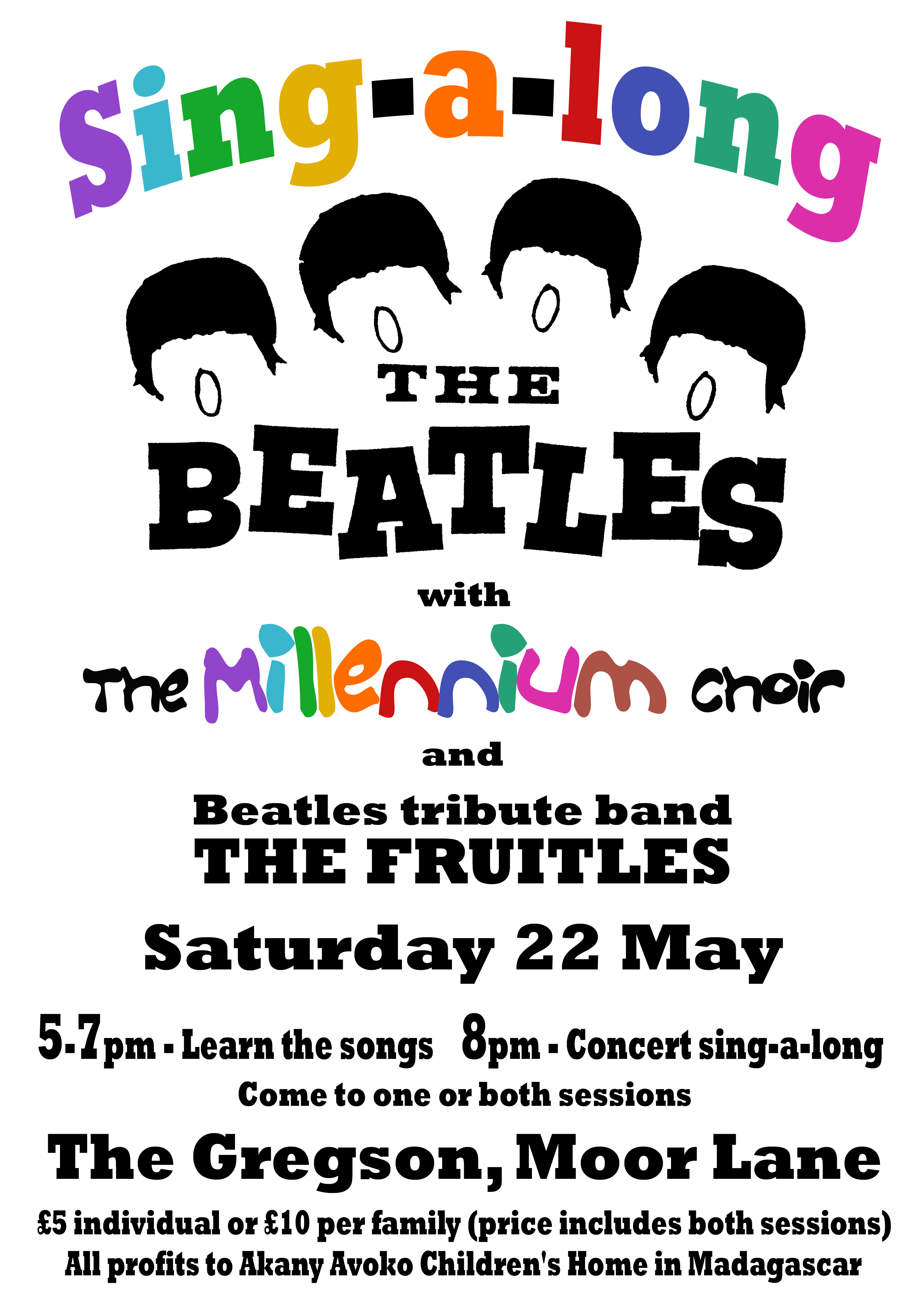 Sing-a-long The Beatles - May 2010 - Poster
