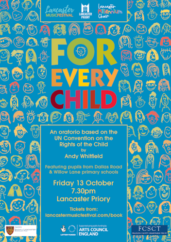 For Every Child @ Lancaster Music Festival - October 2023 - Poster