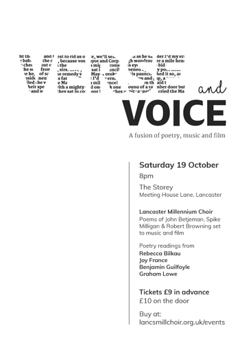 Verse & Voice - October 2019 - Poster