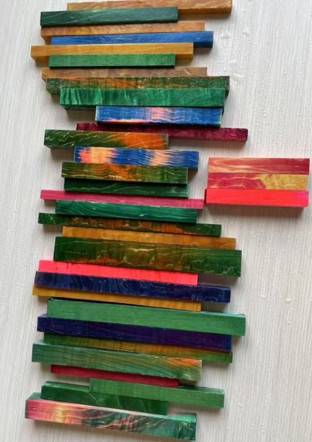 Handcrafted Colorful Wooden Planks